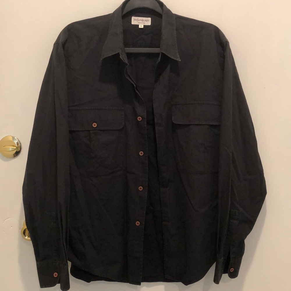 YSL men’s button down shirt